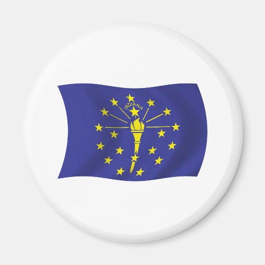 Aimant du drapeau de l'Indiana (Devant)