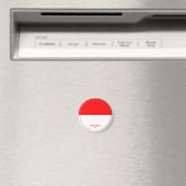 Aimant du drapeau de l'Indonésie (In Situ (Lave-vaisselle))