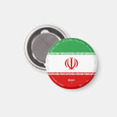 Aimant du drapeau de l'Iran (Recto/Verso)