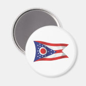 Aimant du drapeau de l'Ohio (Recto/Verso)
