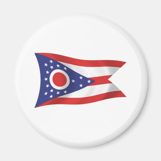 Aimant du drapeau de l'Ohio (Devant)
