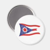 Aimant du drapeau de l'Ohio (Recto/Verso)