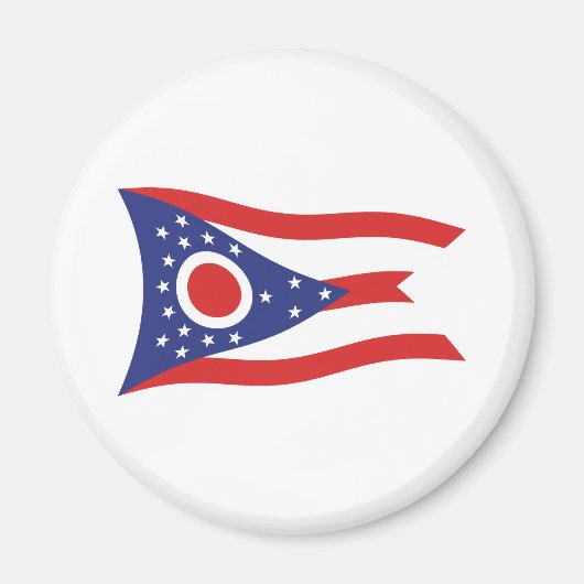 Aimant du drapeau de l'Ohio (Devant)