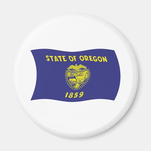 Aimant du drapeau de l'Oregon (Devant)