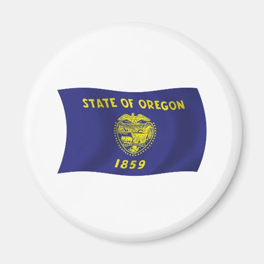 Aimant du drapeau de l'Oregon (Devant)