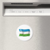 Aimant du drapeau de l'Ouzbékistan (In Situ (Lave-vaisselle))