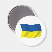 Aimant du drapeau de l'Ukraine (Recto/Verso)
