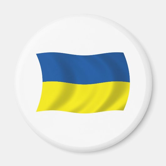 Aimant du drapeau de l'Ukraine (Devant)