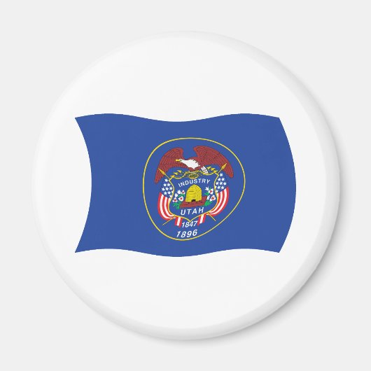Aimant du drapeau de l'Utah (Devant)