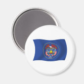 Aimant du drapeau de l'Utah (Recto/Verso)