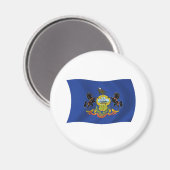 Aimant du drapeau de Pennsylvanie (Recto/Verso)