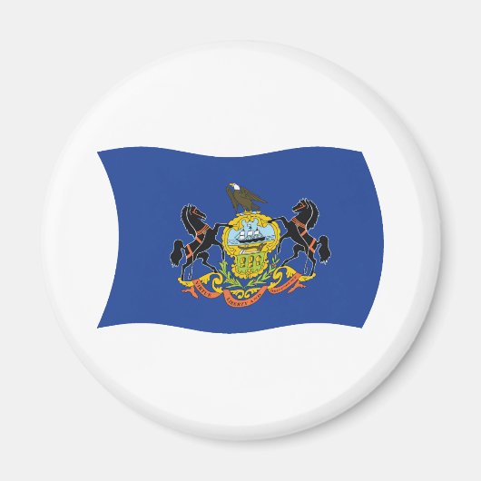 Aimant du drapeau de Pennsylvanie (Devant)