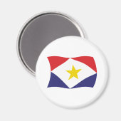 Aimant du drapeau de Saba (Recto/Verso)