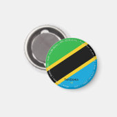 Aimant du drapeau de Tanzanie (Recto/Verso)