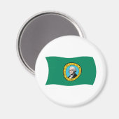 Aimant du drapeau de Washington (Recto/Verso)