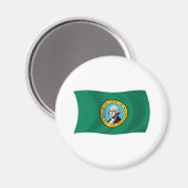 Aimant du drapeau de Washington (Recto/Verso)