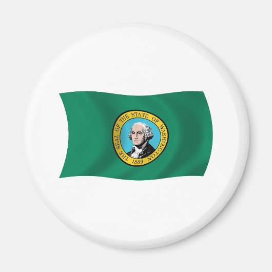 Aimant du drapeau de Washington (Devant)