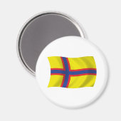 Aimant du drapeau des Finnois d'Ingrie (Recto/Verso)