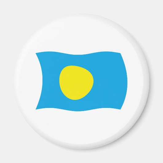 Aimant du drapeau des Palaos (Devant)