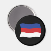 Aimant du drapeau des Sorabes (Recto/Verso)