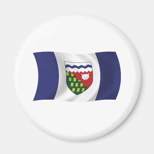 Aimant du drapeau des Territoires du Nord-Ouest (Devant)