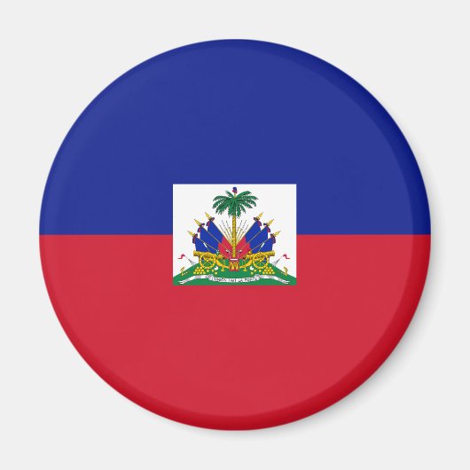 Aimant du drapeau d'Haïti (Devant)