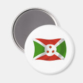 Aimant du drapeau du Burundi (Recto/Verso)