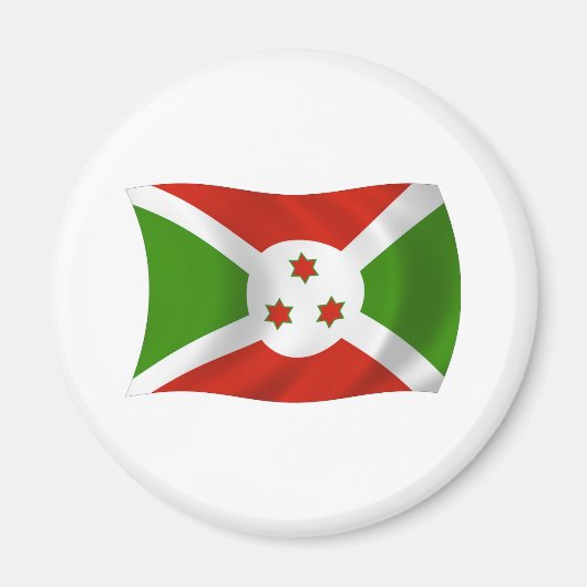 Aimant du drapeau du Burundi (Devant)