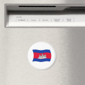 Aimant du drapeau du Cambodge (In Situ (Lave-vaisselle))
