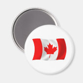 Aimant du drapeau du Canada (Recto/Verso)