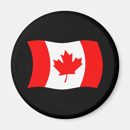 Aimant du drapeau du Canada (Devant)