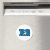 Aimant du drapeau du Connecticut (In Situ (Lave-vaisselle))