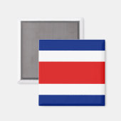 Aimant du drapeau du Costa Rica (Recto/Verso)
