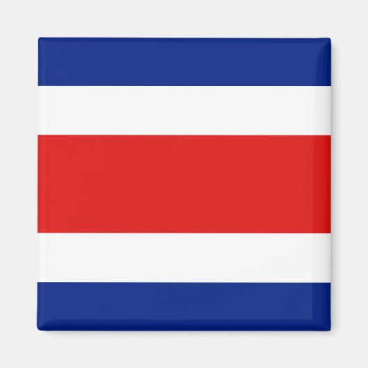 Aimant du drapeau du Costa Rica (Devant)