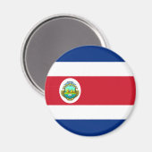 Aimant du drapeau du Costa Rica (Recto/Verso)