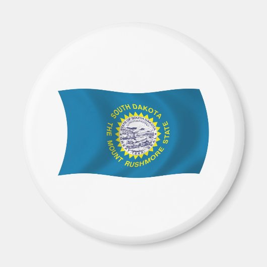Aimant du drapeau du Dakota du Sud (Devant)