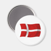 Aimant du drapeau du Danemark (Recto/Verso)
