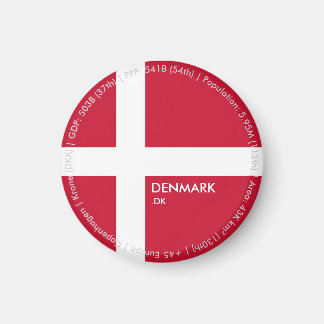 Aimant du drapeau du Danemark