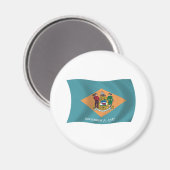 Aimant du drapeau du Delaware (Recto/Verso)