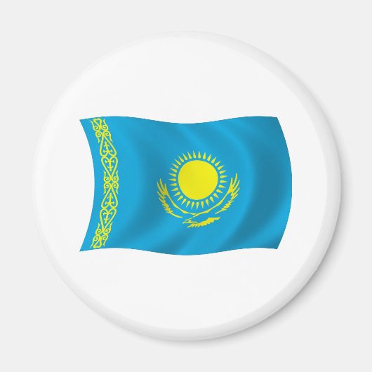 Aimant du drapeau du Kazakhstan (Devant)