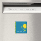 Aimant du drapeau du Kazakhstan (In Situ (Lave-vaisselle))