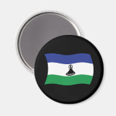 Aimant du drapeau du Lesotho (Recto/Verso)