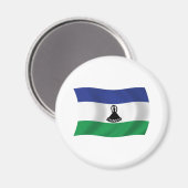 Aimant du drapeau du Lesotho (Recto/Verso)