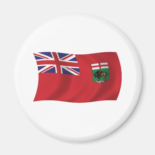 Aimant du drapeau du Manitoba (Devant)