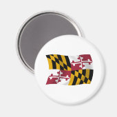 Aimant du drapeau du Maryland (Recto/Verso)