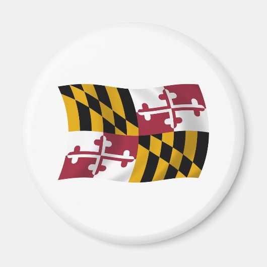 Aimant du drapeau du Maryland (Devant)