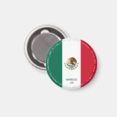 Aimant du drapeau du Mexique (Recto/Verso)