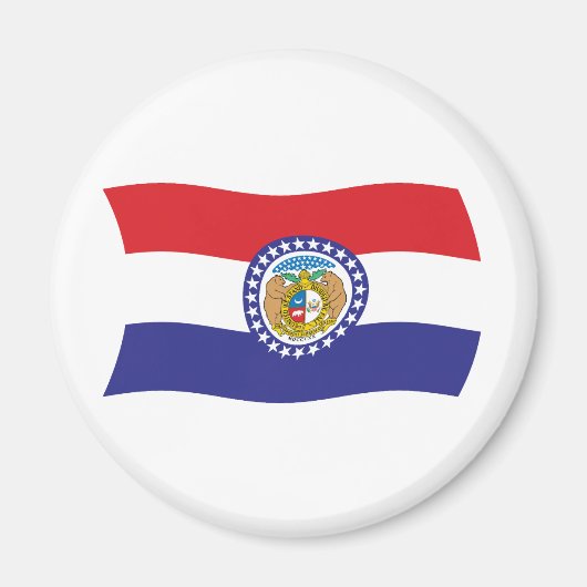 Aimant du drapeau du Missouri (Devant)