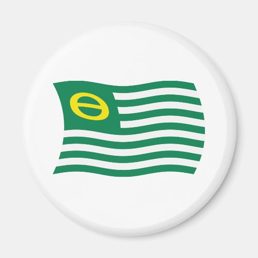 Aimant du drapeau du mouvement écologique (Devant)