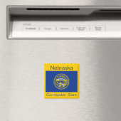 Aimant du drapeau du Nebraska (In Situ (Lave-vaisselle))